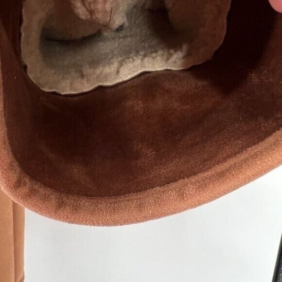 Tuckernuck Stella Shearling Pullover Jacket sz S Small Quarter Zip Camel-Tan NWT - Picture 4 of 7